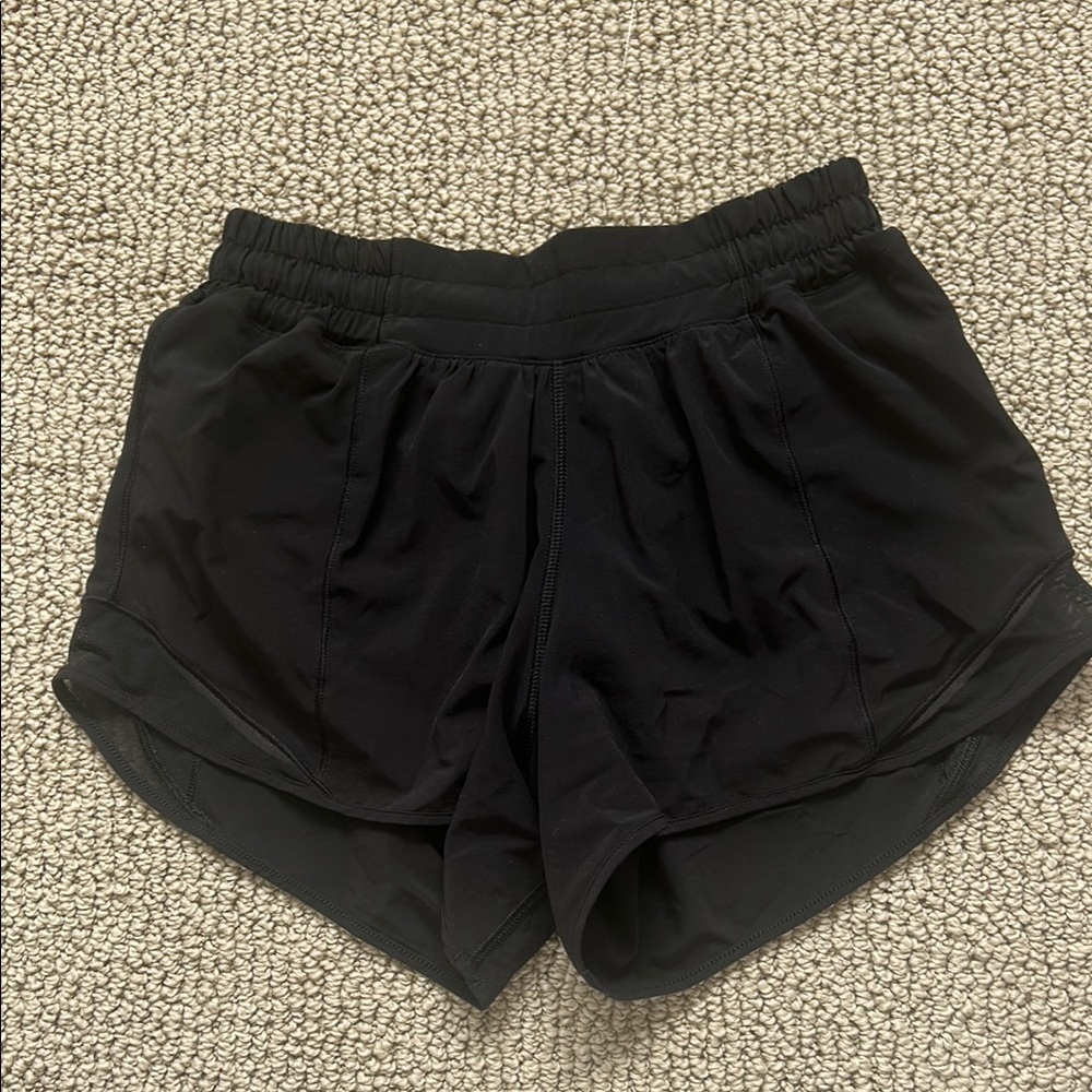 Lululemon Athletica Black Hotty Hot Shorts